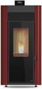 ESTUFA A PELLET RED POD FIRST 12KW BORDEAUX (CANAL