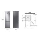 FRICOM. SAMSUNG RB34C775CS9/EF 185x60 NF INOX META