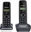 TELEFONO DECT PANASONIC KX-TG1612SP1 BLA/NGR DUO