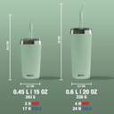 VASO SIGG HELIA MILKY GREEN 0.45 L