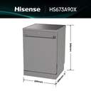 LVJ. HISENSE HS673A90X 16CP 3%%%#170;B 40dBA INOX