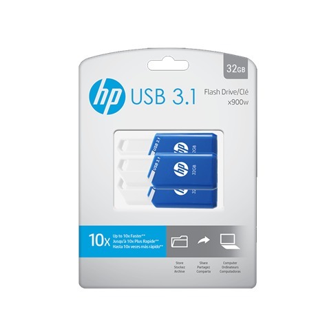 Memoria USB HP (Pack 3) 32GB X755W