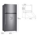 FRI. LG GTF916PZPED 184x86 2P NF INOX
