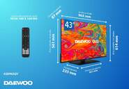 TV DAEWOO 43%%%quot; 43DM65QV UHD QLED SMART TV PEANA