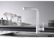 GRIFO COCINA IMEX GCE006BL MALTA BLANCO MATE