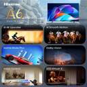 TV HISENSE 43%%%quot; 43A6S UHD SMART TV DOLBYVISION DTSX