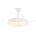 VENTILADOR TECHO CRISTAL PRIUS RETRAC  APP WH