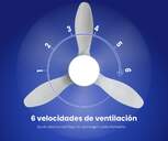 VENTILADOR TECHO ARTICA AVTECH36B BCO 36W 119 CM
