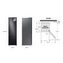 FRICOM. SAMSUNG RB38A7B6AB1/EF 203x60X66 GRAFITO