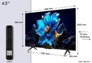 TV TCL 43%%%quot; 43P7K UHD QLED GOOGLETV DOLBY ATMOS