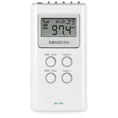 Radio bolsillo Sangean DT-120 Blanco