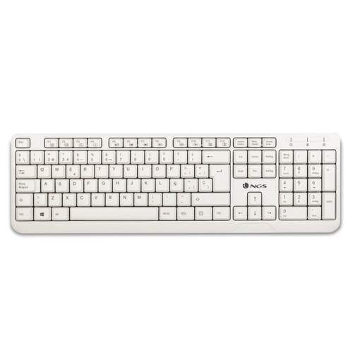 Teclado NGS Keyboard Spike Blanco