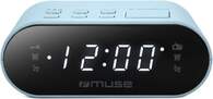 RADIO RELOJ MUSE M-10 LA FM AZUL CLARO