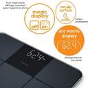 BASCULA BEURER GS235 DIGITAL VIDRIO NEGRA 180K