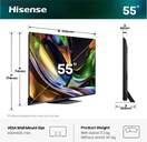 TV HISENSE 55%%%quot; 55UR8S UHD RGBMINILED SMARTTV 180HZ
