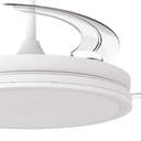 VENTILADOR TECHO CRISTAL NIGHT ECO RETRAC 30W WH