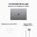 PORTATIL APPLE MACBOOK AIR M2 8/256GB 15%%%quot; SP GREY