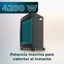 ESTUFA GAS CECOTEC 4200 LLAMA AZUL 4200W 8261  