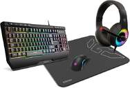 TECLADO RATON AURICULAR ALF. KROM KIT KENYA GAMING