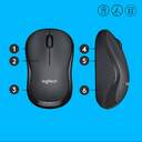RATON OPTICO LOGITECH M220 SILENT WIRELESS NEGRO