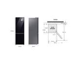 FRICOM. SAMSUNG RB34A7B5E22/EF 185x60x66 NF NEGRO