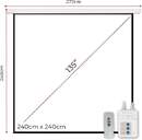 PANTALLA PROYECTOR PHOENIX ELEC240 135%%%quot; MOTORIZADA