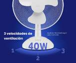 VENTILADOR SOBREMESA ARTICA AVS40W12B 40W 30CM BCO