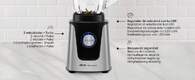 BATID. VASO UFESA MOONSTONE 1500W 1,5L V/C 6CUCHI