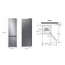 FRICOM. SAMSUNG RB38C775DS9/EF 203x59 NF INOX DSP