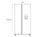 FRI. TEKA RLF74930WH 177x91x67 NF BCO DSP DISP