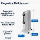 RADIADOR ACEITE DELONGHI TRRSE0715 1500W 3P