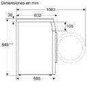 LVD. BOSCH WUU28T8XES 8K 1400R INOX