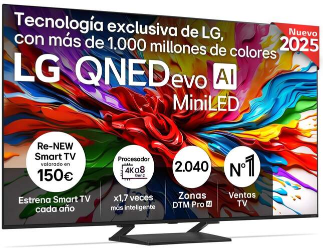 TV LG 85" QNED evo MiniLED 85QNED93A6A