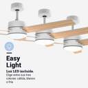 VENTILADOR TECHO U.BLUE BORA 4048WDC 118CM DC LED