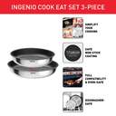 LOTE SARTENES TEFAL L8813S75 INGENIO 22/26CM MANGO