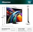 TV Hisense 75" MiniLED 75UR9S TV HISENSE 75%%%quot; 75UR9S UHD RGBMINILED SMARTTV 180HZ