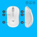 RATON OPTICO LOGITECH M220 SILENT WIRELESS BLANCO