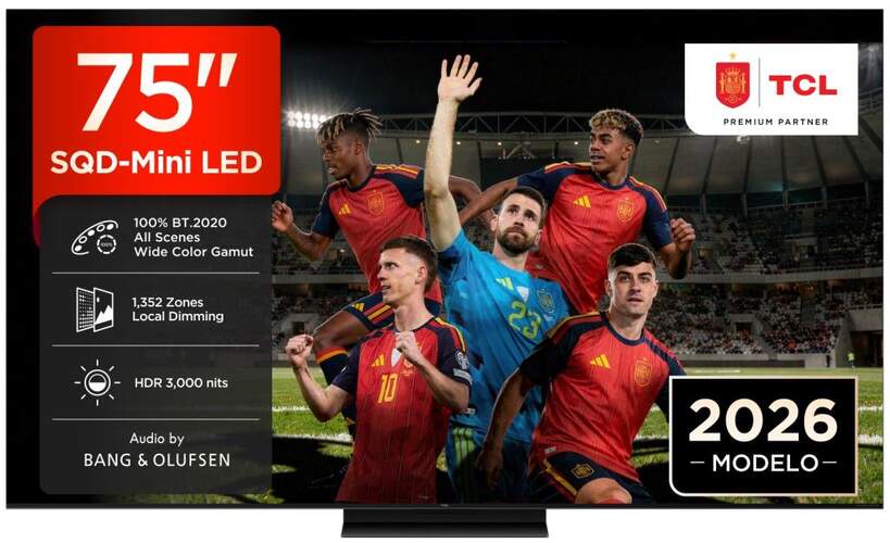 TV TCL 75" SQD MiniLED 75C7L
