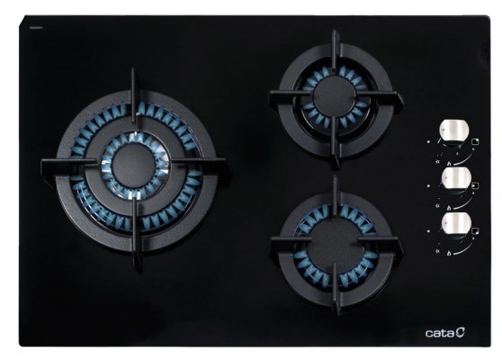 Placa Gas Natural Cata CCI 5003 BK Placa Gas Natural Cata CCI 5003 BK