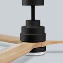 VENTILADOR TECHO UFESA NEPAL NEGRO/HAYA 132CM LED