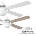 VENTILADOR TECHO SULION MARA 28W 122CM BCO/MADERA