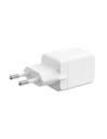 CARGADOR KSIX 1XUSB C  1XUSB A GAN 30W BLANCO