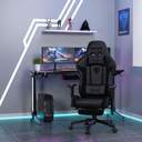 SILLA OFICINA ANDASEAT JUNGLE 2 M PVC BLACK/RED