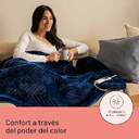 MANTA DAGA RELAX SUAVE AZUL 160X120 3P 6T LAVABLE