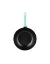 SARTEN INOXIBAR 18735 WOK RAINBOW GREEN 28CM