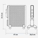 RADIADOR MICA U.BLUE 2015 UMICA1500 1500W NGR RUE