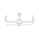 VENTILADOR TECHO SULION MARINA S 18W 87CM EXTERIOR