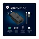 CARGADOR MOTOROLA 1XUSB A DE 20W CABLE USB C 1M