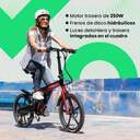 BICICLETA ELECTRICA YOUIN BK1900 OSLO CARBON/ROJA
