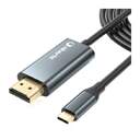 CABLE SILVER HT LOGAN 4  CONNECT USB C A HDMI
